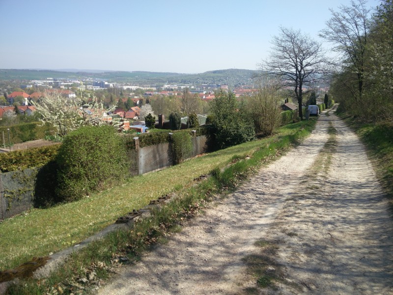 Blick zurück auf Eisenach