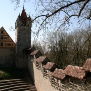 Historische Stadtmaueranlage in Rothenburg o.d.T.