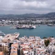 Blick auf den Hafen von Eivissa