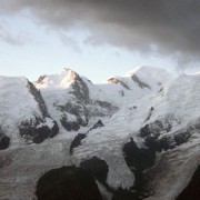 Blick auf die Mont Blanc-Gletscher