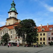 Das Rathaus von Jelenia Góra (Hirschberg)