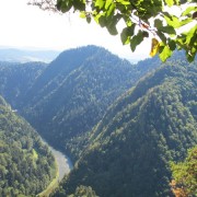 Czertezik -Aussichtpunkt mit Blick in das Dunajec (Dunajetz)-Tal