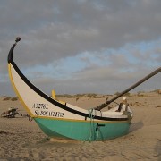 Fischerboot in Praia de Mira