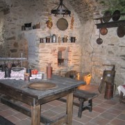 Mittelalterliche Küche in der Burg