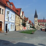Der Rathausplatz von Bardejov (Bartfeld)
