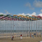 Kunst am Strand in De Haan
