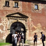 Vorm Eingang von Schloss Grodno