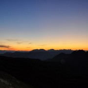 Sonnenaufgang bei der Filmoor-Standschützenhütte