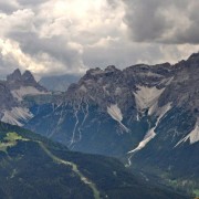 Ständiger Ausblick zu den Sextener Dolomiten mit Drei Zinnen und Dreischusterspitze